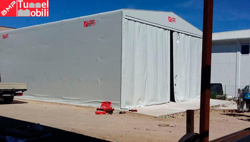 installazione tunnel retrattili in pvc