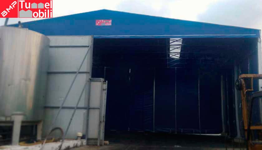 capannoni mobili pvc colore Blu a Napoli capannoni mobili pvc