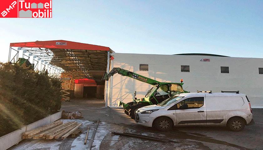 coperture pvc modello bipendenza laterale