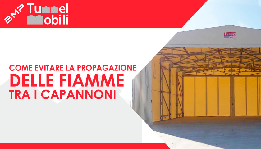 evitare propagazione fiamme capannone