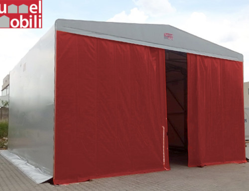 Avviso da Tunnel Mobili: il “Rosso Ferrari” dona molto sui capannoni mobili indipendenti