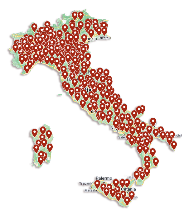 Mappa delle installazioni di Tunnel Mobili